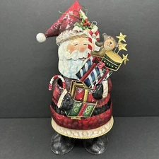 Santa Claus Large with Gifts Christmas Spring Bounce Metal