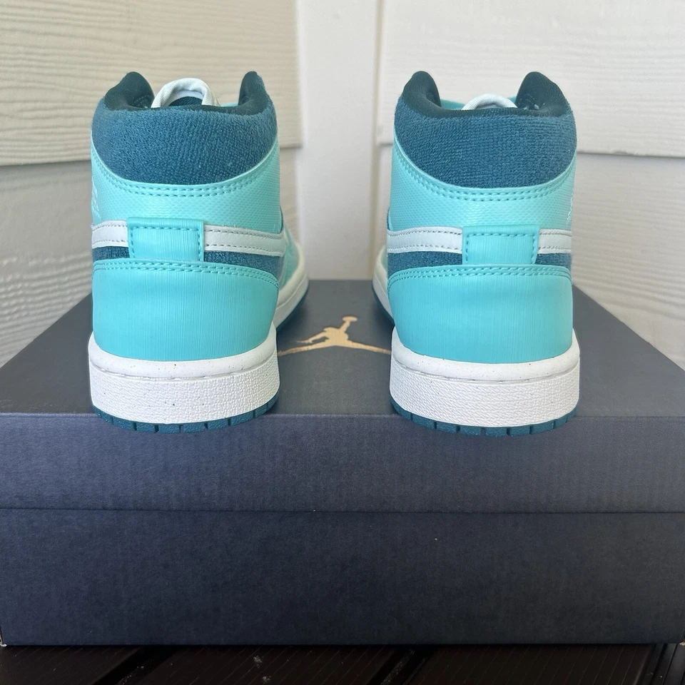 TALLA 5.5 - AIR JORDAN 1 SE TURQUESA BLANQUEADO MEDIO CON Foto 3 de 4