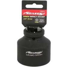 Neilsen 3/4" Drive Standard Shallow Square Metric Single Impact Socket 50mm