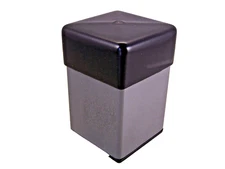 BLACK VINYL Square Cover fits over the open end of 1-1/4" Square Tube