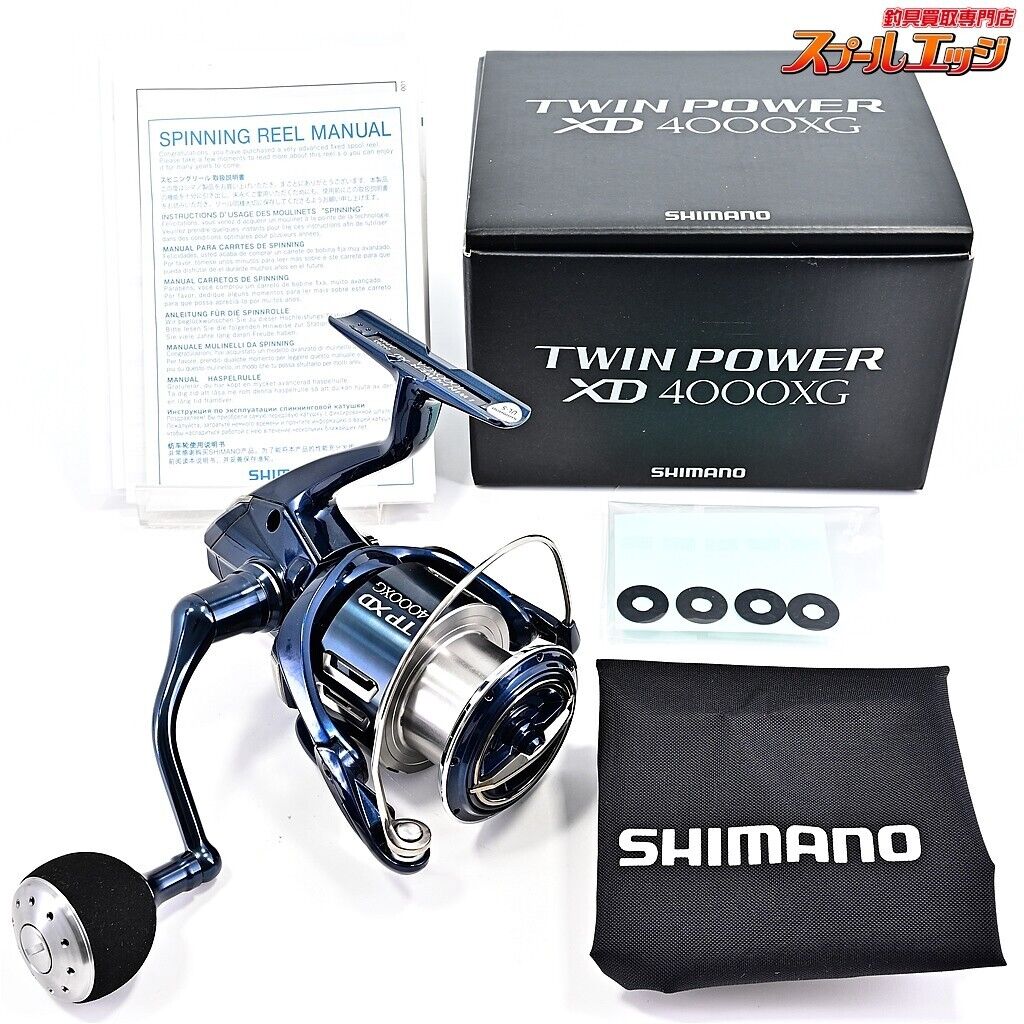 New other】Shimano 21 TWIN POWER XD 4000XG Spinning Reel New other】Shimano 21 TWIN POWER XD 4000XG Spinning Reel