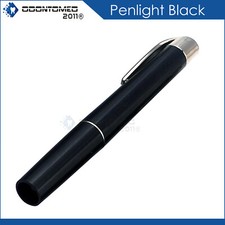 1 Disposable Penlights Black Diagnostic ENT Emergency Medical Led White Light 