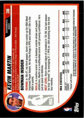 2007-08 Bowman Chrome Basketball -Pick Choose Your Cards  - Picture 29 of 117