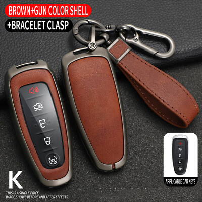 Silicone Key Fob Covers For Ford & Lincoln - 2 Pack Black & Blue Protection