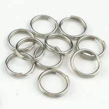 20mm 316 Stainless Steel Key Rings HEAVY DUTY Split Fishing Scuba 10 pack 3/4"