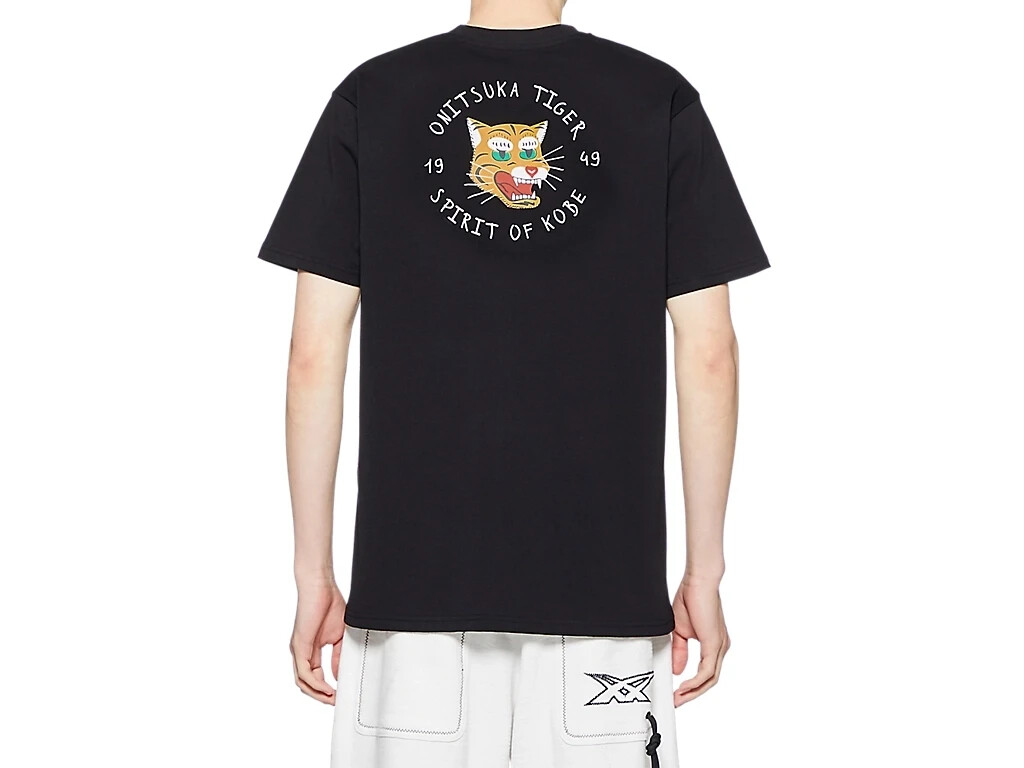 【onitsuka tiger】GRAPHIC TEE Onitsuka Tiger GRAPHIC TEE 2183B460 001 BLACK Unisex T