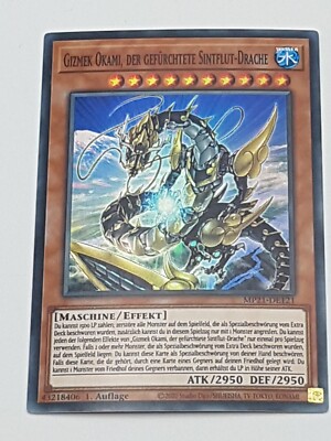 Yu-Gi-Oh! Einzelkarte Gizmek Okami, der Gefürchtete Sintflut-Drache 1st NM 