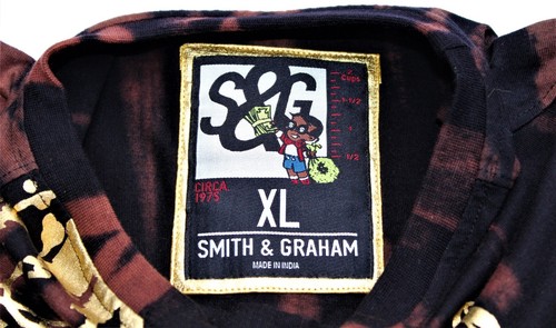 Smith & Graham mens Flag Skull T Shirt size XL ( NEW ) - Picture 5 of 7