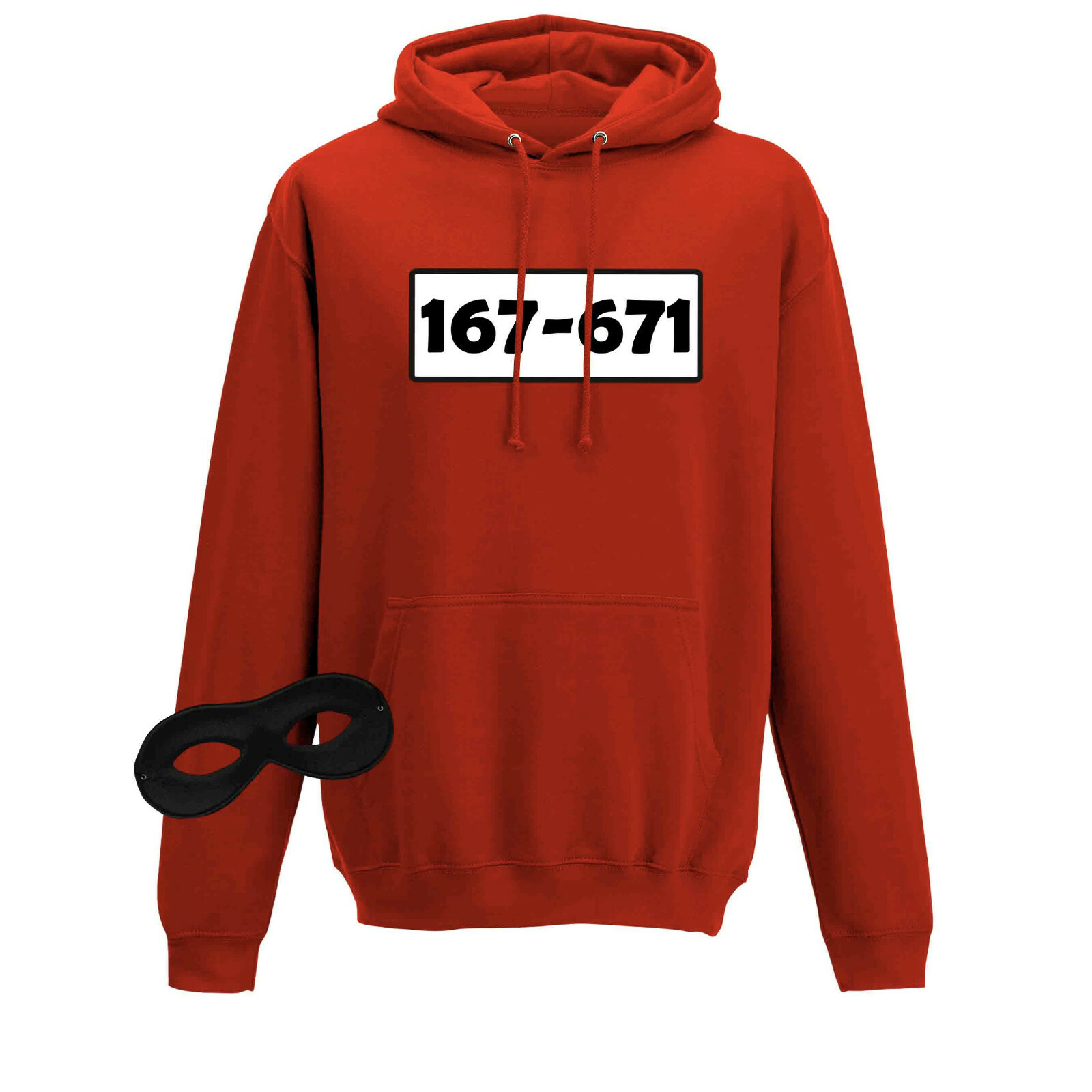 Jimmy's Textilfactory Panzerknacker Hoodie - Karneval Kostüm Mit Wunschnummer
