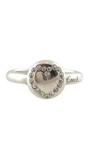 COACH Sterling Silver Heart Ring Size 7.25 #1...
