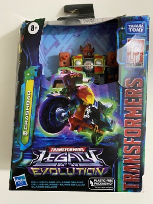 Hasbro Transformers Legacy Evolution Crashbar Deluxe Class Action Figure - New