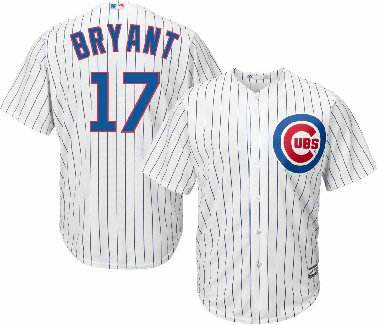 Hockey Jersey Chicago Cubs Bryant Jersey Majestic Men's Chicago