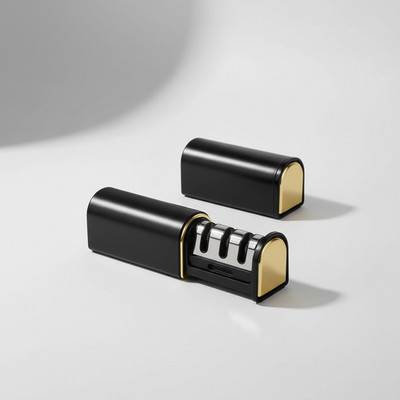 Titchet 3 Stage Knife Sharpener Black & Gold