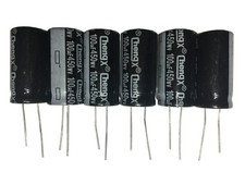 6 PCS 100uF 450V 18x30mm Aluminum Electrolytic Capacitors Radial Lead