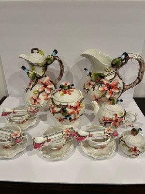 21 Pcs BOTANICAL COLLECTION BY CORNER RUBY STUNNING  3D WITH FLOWERS & BIRDS NEW
