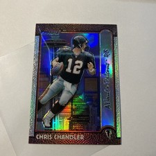 1999 Bowman Chrome Chris Chandler #/100 Refractor Interstate Seattle #113 Rare