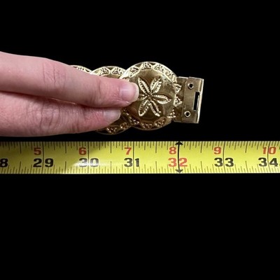 Vintage Gold Metal Stretch Belt 1970s Disco Glam Queen  display picture 1