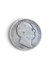 1836 King William IV Silver Half Crown – .925 Sterling Silver – Fair Condition