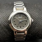 Vintage Seiko Women's Quartz Watch Black Textured Dial 24mm V701-2F50