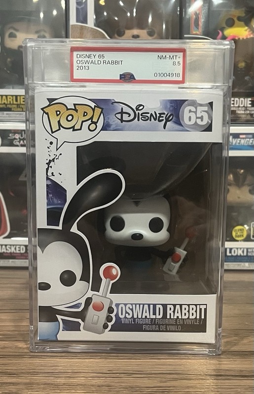 Funko POP Disney Oswald Rabbit #65 PSA 8.5. 2013 OG!