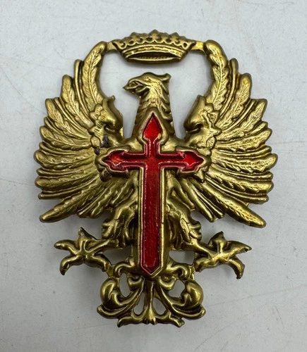 Spanish Fascist Franco Cap Helmet Insignia Civil War Military Tanker Post WW2