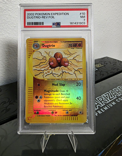 Pokemon TCG Dugtrio 10/165 Expedition Reverse Holo PSA 7 English 2002