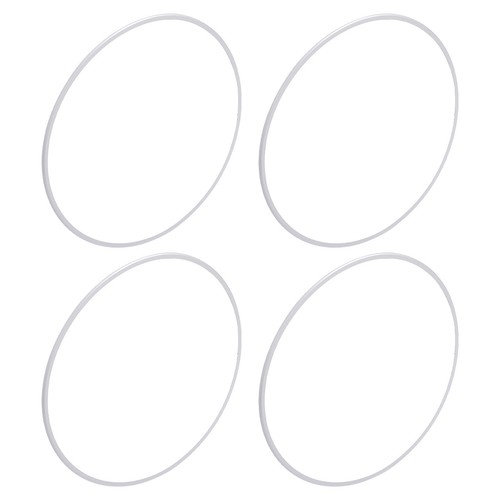 ˇSilver 4Pcs Wheel Rim Protector Aluminum Alloy Scratch Resistant Wheel Rim