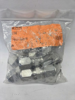 11 Pack of PARKER 8 HBU-S Union,Zinc Pltd Steel,Comp,1/2In