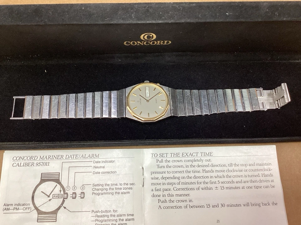 RELOJ CONCORD MODELO MARINER SG, NÚMERO DE SERIE 696740 en caja original Foto 3 de 4