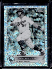 2022 Topps Chrome Albert Pujols Black & White Mini Diamond Refractor #84 Dodgers