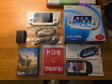 SONY PS Vita PCH-1100 Crystal white CIB W/ Charger