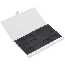 9 Micro-/ Memory Card Storage Holder Box Protector Metal Cases 8 TF 1 X7F55562