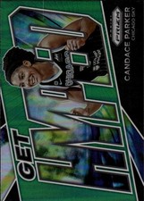 2022 Panini Prizm WNBA #4 Candace Parker Get Hyped Prizms Green