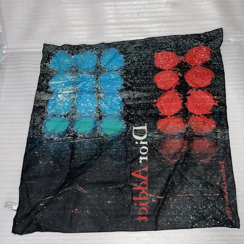 Foulard Christian Dior Parfum Addict de Paris 100% coton 20"