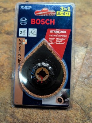 Bosch 2-3/4'' Blade - Starlock Hybrid Carbide Grit - Grout And Abrasive 3 in 1