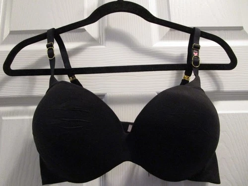 VICTORIA'S SECRET LOVE CLOUD PERFECT SHAPE INCREDIBLE BLACK  BRA  SIZE 36D