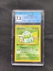 Pokemon Cards: FRENCH Base Set 1st Edition Common: Bulbasaur 44/102 CGC 7.5