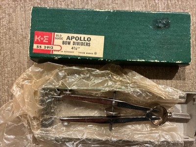 Vintage K&E 55 2912 Apollo Bow Pencil Compass Germany 4 1/4 