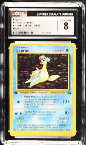 Lapras (1st Edition) graded CGC 8 for sale on eBay