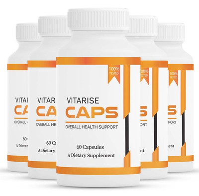 (5 Pack) VitaRise Caps, Extra Strength Advanced Vita Rise Male Performance Pills