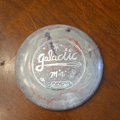 Innova Galactic Mini Disc Golf Mini Marker Purple White Red for Disc Golf