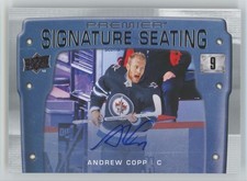 2021-22 Upper Deck Premiere Signature Seating  Andrew Copp Auto Arizona Coyotes