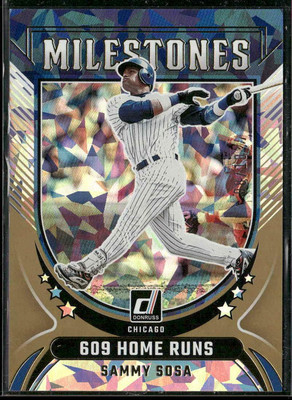 2024 Donruss #19 Sammy Sosa Milestones Gold Ice #/10