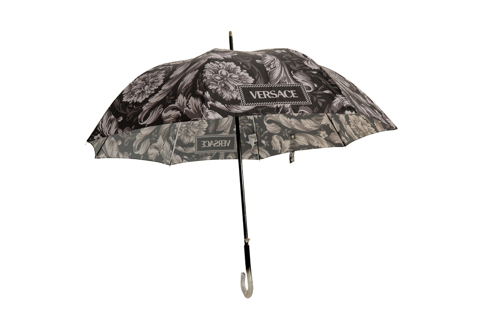 Versace Unisex Barocco Print Black - Gray Large Umbrella 41390₽
