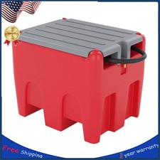 58 Gallon Fuel Tank, Portable Diesel Tank with 12V Electric Fuel Transfer Pump