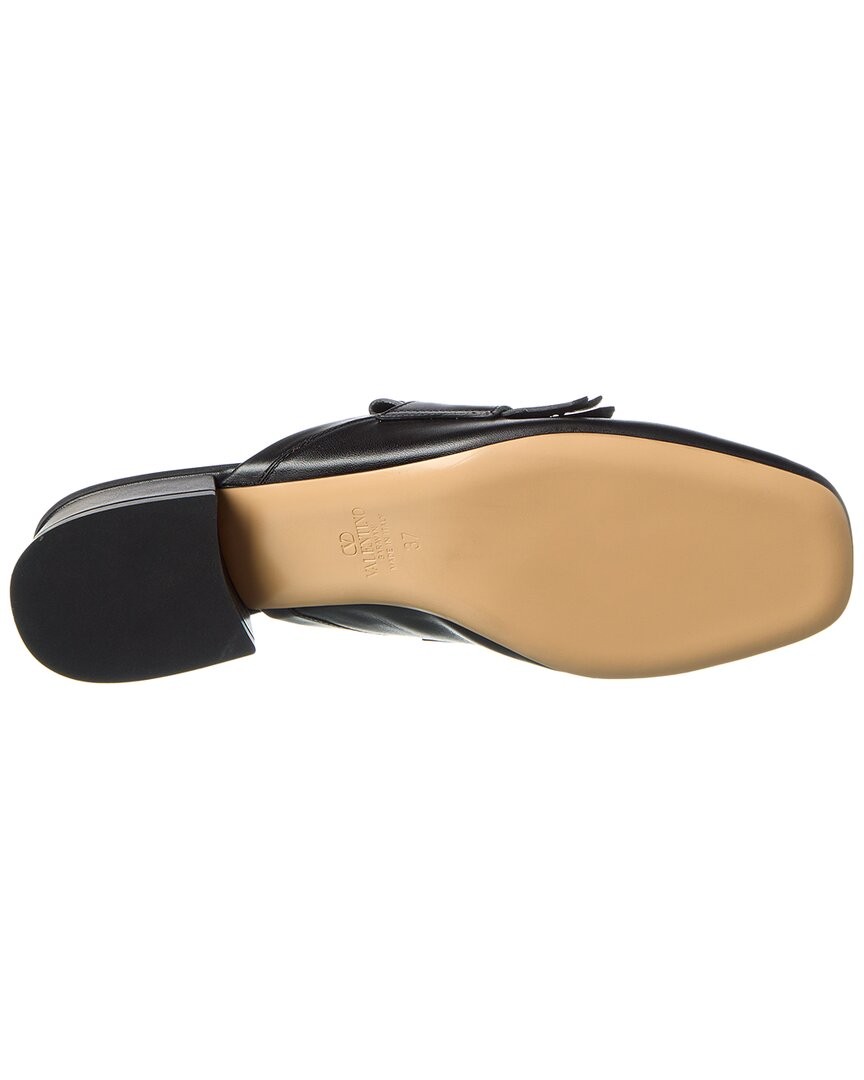 Valentino Vlogo Signature 25 Leather Mule Women's Black 36 thumbnail 4