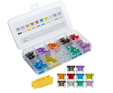 100 Pcs Low Profile Mini Fuse Kit - Professional Blade Fuses Automotive for Car,
