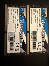 G.SKILL Ripjaws 32GB 2x16GB DDR4-3200 SO-DIMM RAM Kit F4-3200C22D-32GRS