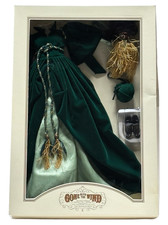 Franklin Mint Gone with the Wind Wardrobe Collection Scarlett Green Velvet Dress
