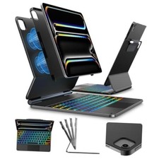 Edge Keyboard Case for iPad Pro 13-inch M5/M4 2025/2024, Ultra-Slim Black